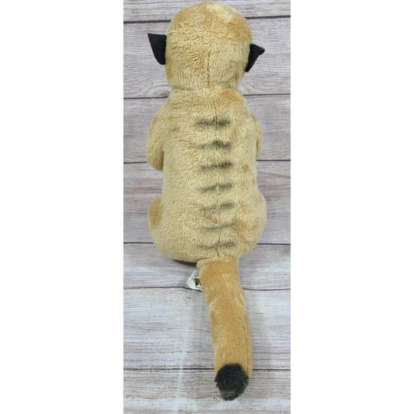 Wildlife Artists Plush Meerkat Stuffed Animal Realistic Tan White 12" 2010 - Picture 4 of 6